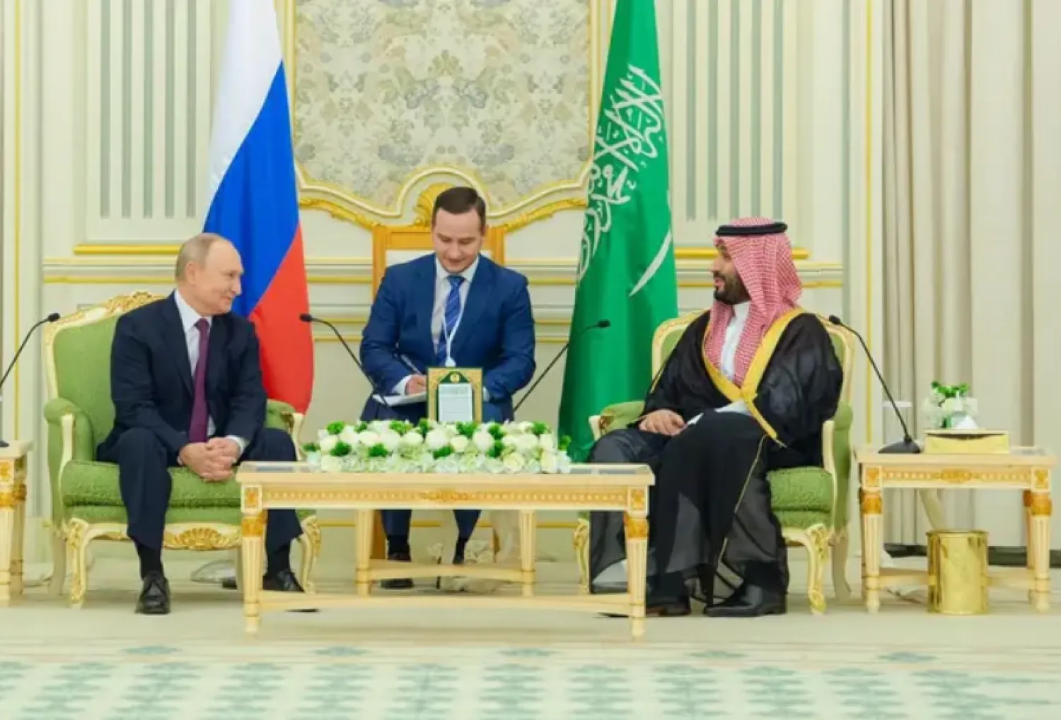 ولي العهد السعودي والرئيس الروسي في لقاء سابق (واس)