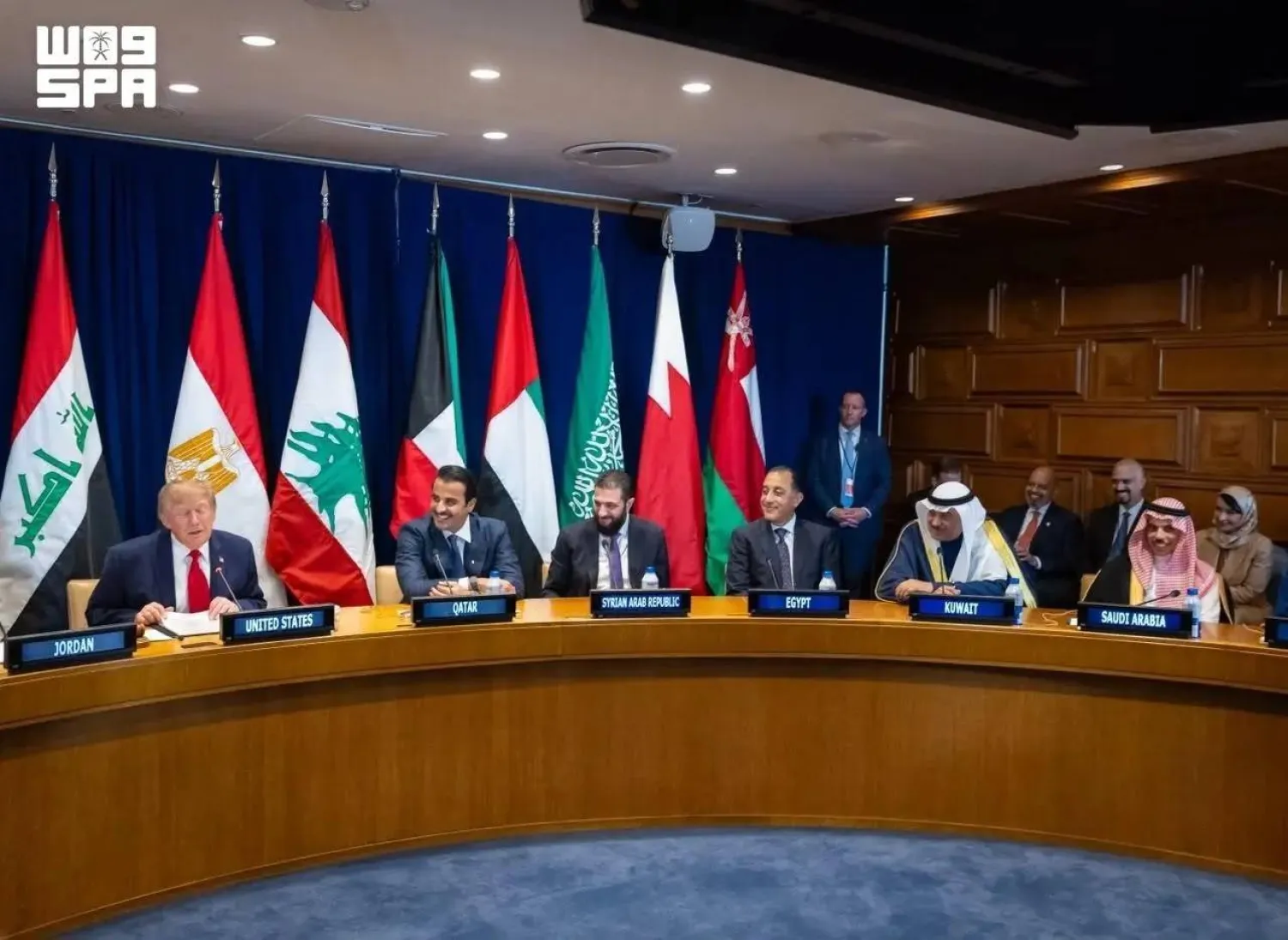 Saudi Foreign Minister Prince Faisal bin Farhan bin Abdullah participated on Tuesday in a multilateral meeting in New York convened by US President Donald Trump