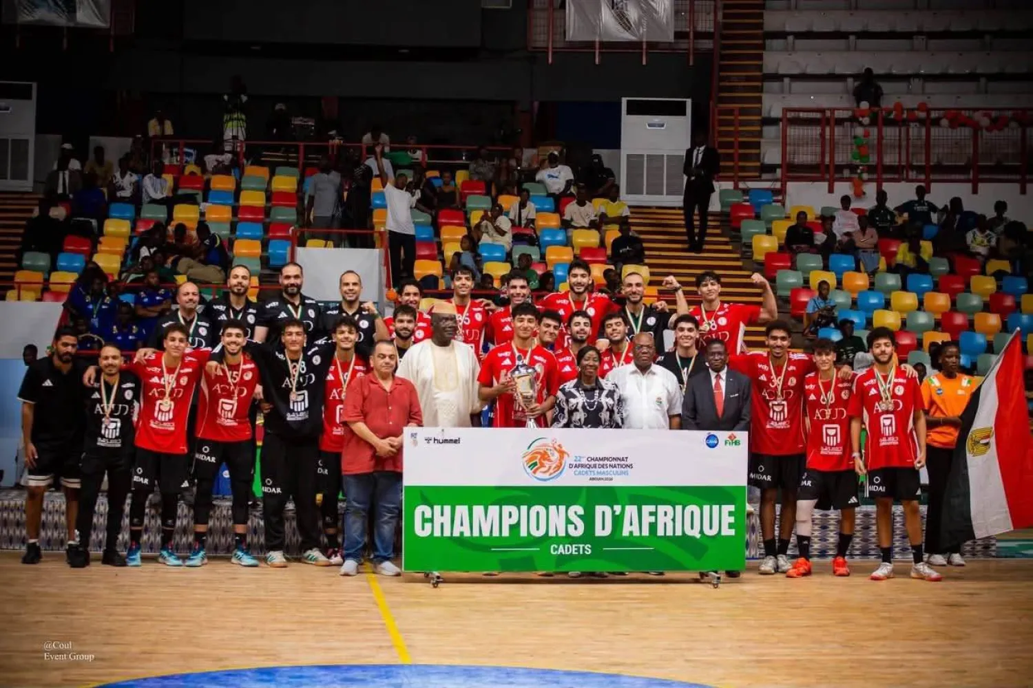 منتخب مصر لكرة اليد للناشئين توّج بلقب بطولة أمم أفريقيا (الاتحاد المصري لكرة اليد)