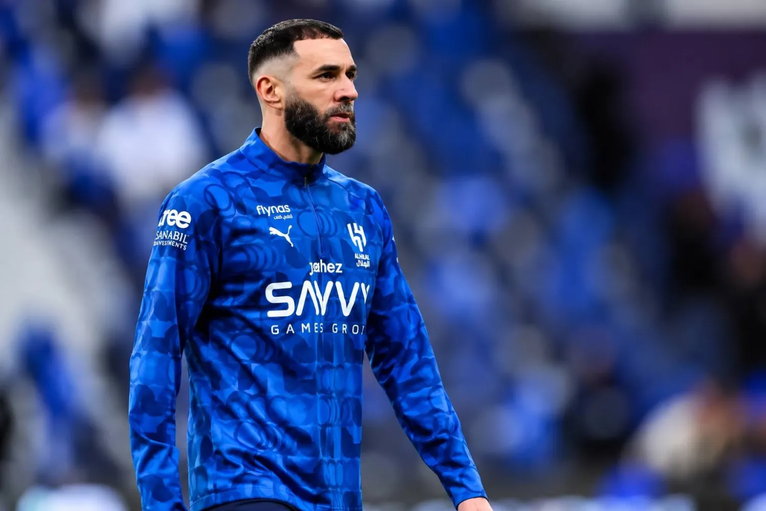 بنزيما صاحب الـ38 عاماً أصبح لاعباً حراً بعد رحيله عن الهلال السعودي في أغسطس الماضي (رويترز)
