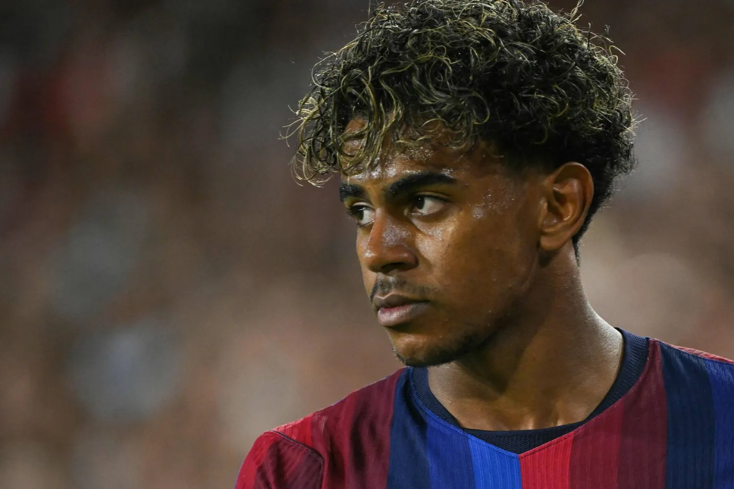 نجم برشلونة الصاعد لامين يامال (أ.ف.ب)