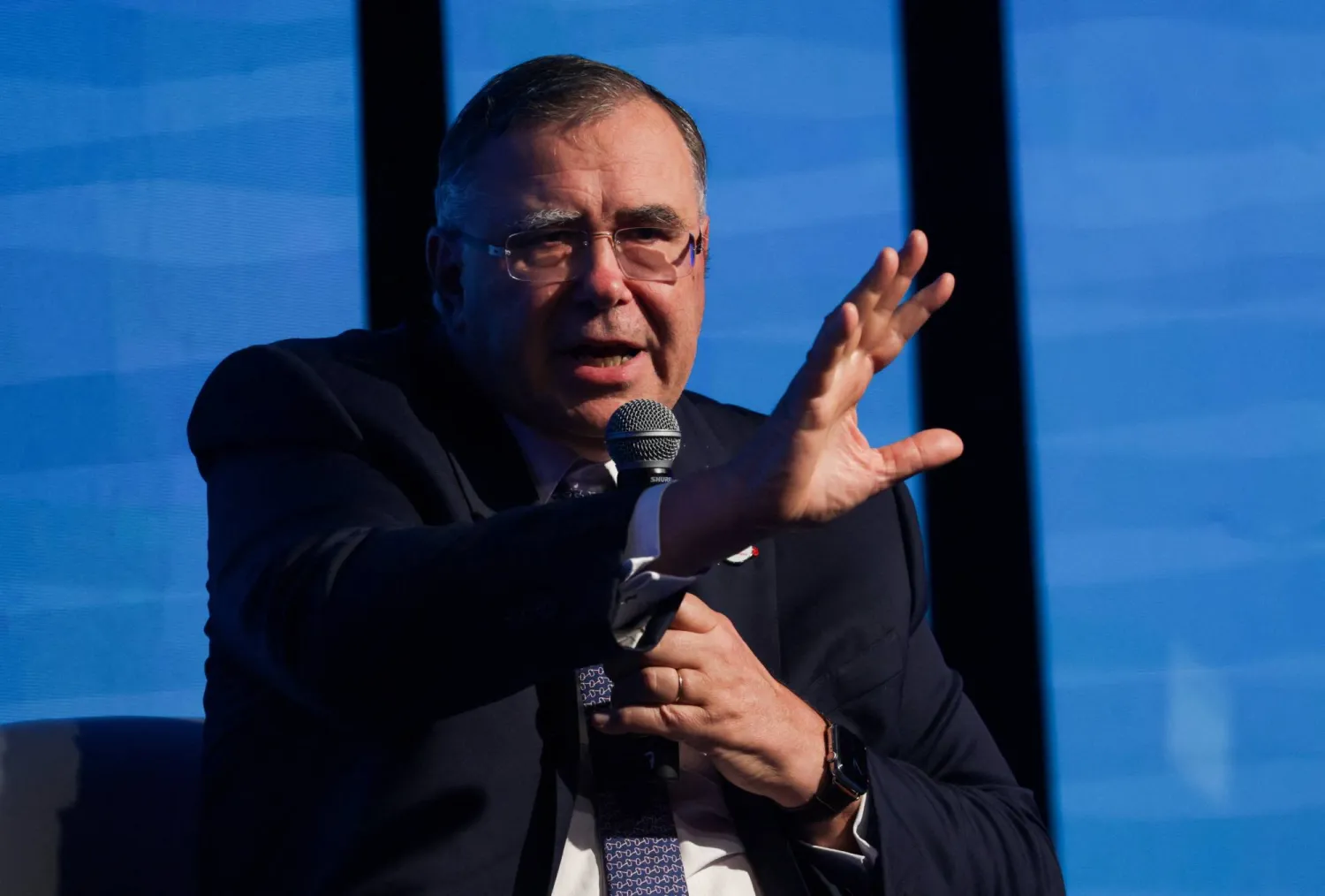 Patrick Pouyanne, CEO of TotalEnergies, attends the ROG.e, Brazil's largest oil and gas event in Rio de Janeiro, Brazil, September 21, 2026. REUTERS/Ricardo Moraes