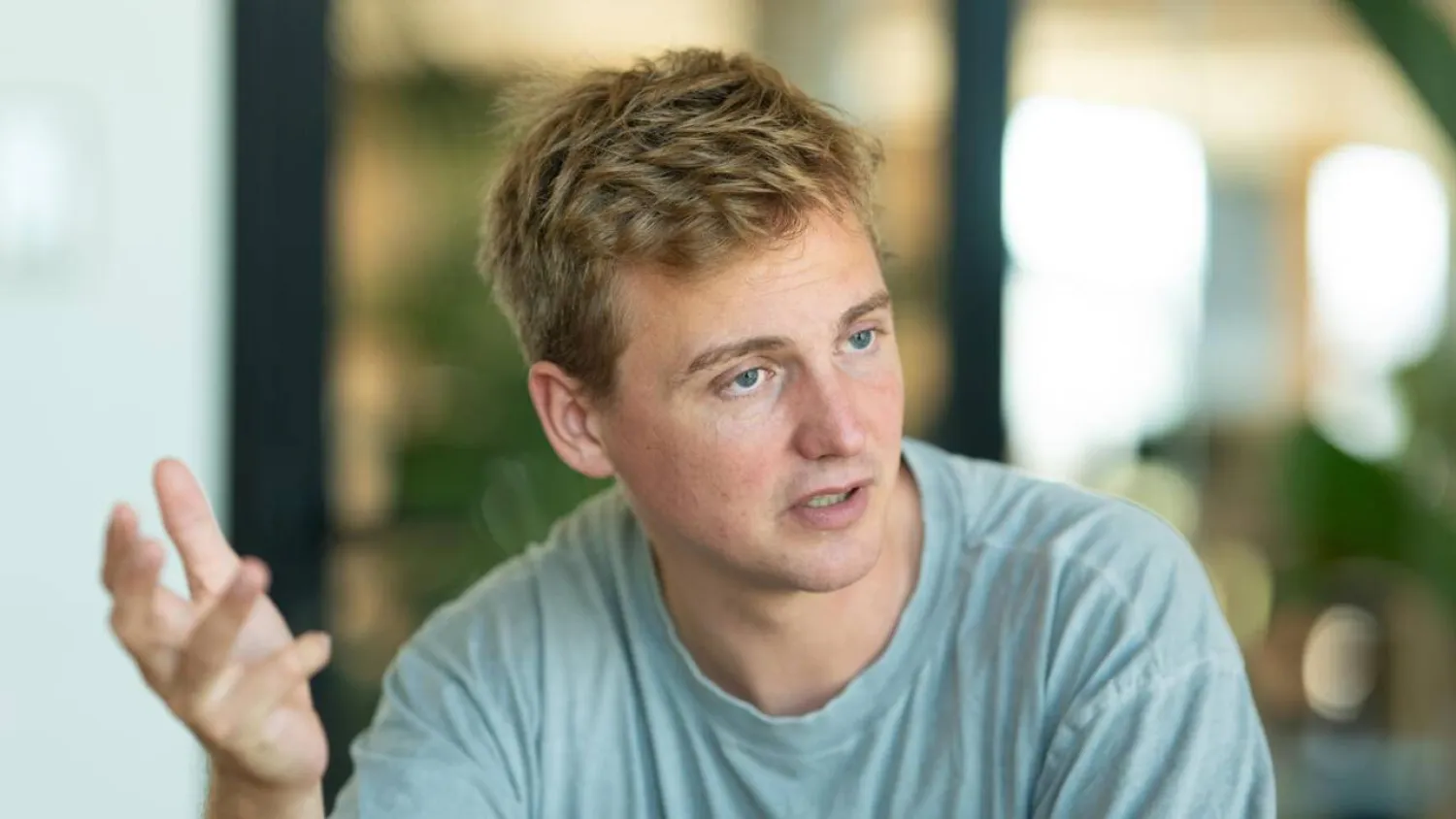 'The main thing that can wipe out humanity is stupidity,' says Robin Rombach, CEO of AI startup Black Forest Labs. Silas Stein / AFP
