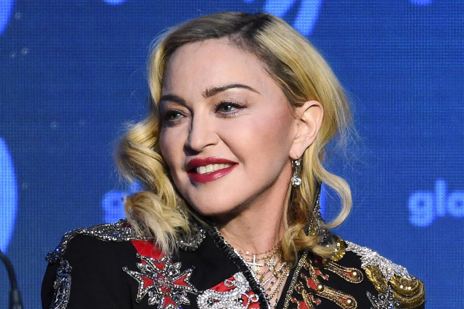 Madonna appears at an awards ceremony on May 4, 2019, in New York. (AP)