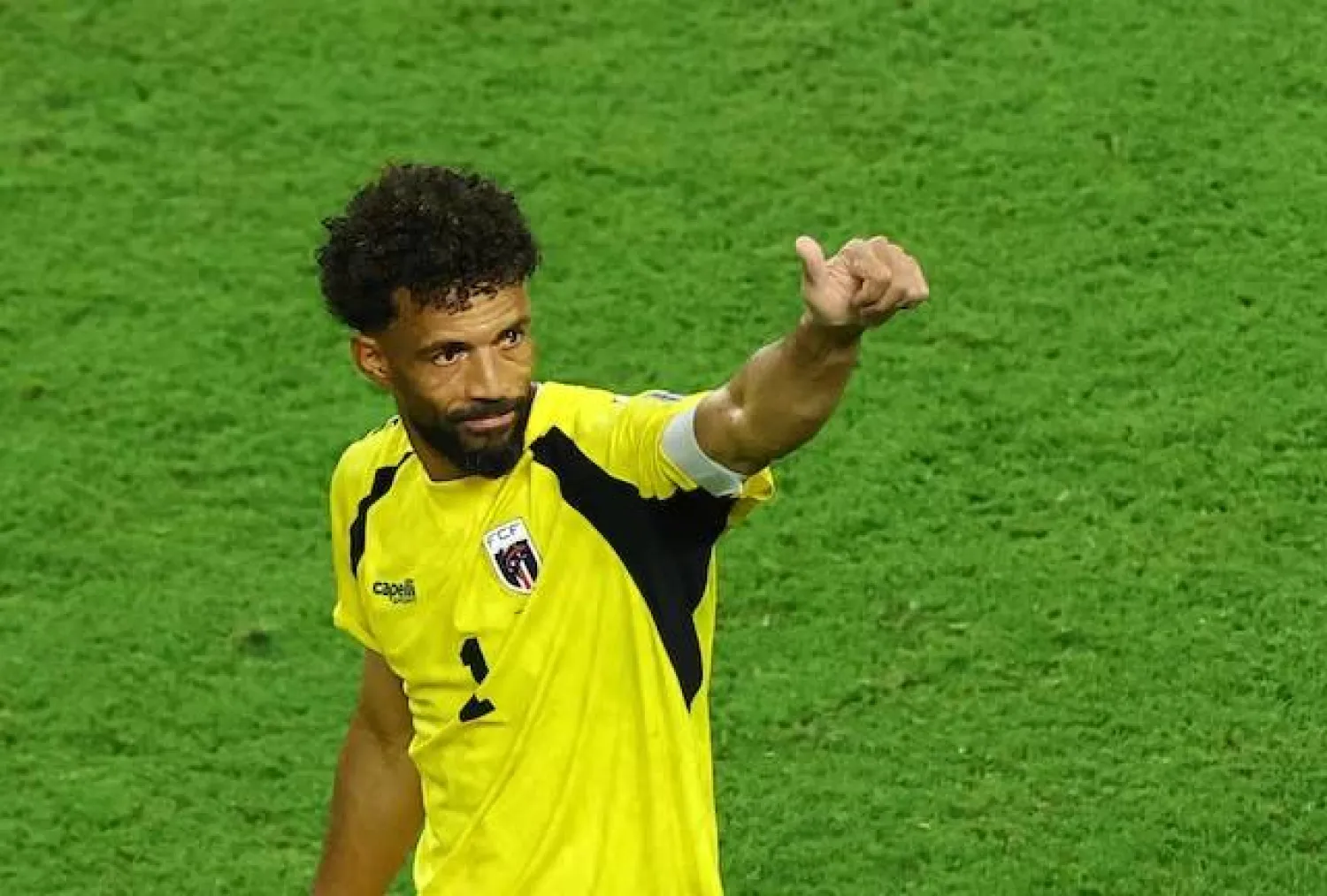 فوزينيا حارس الرأس الأخضر خلال مباراة أمام الأرجنتين في كأس العالم 2026 (رويترز)