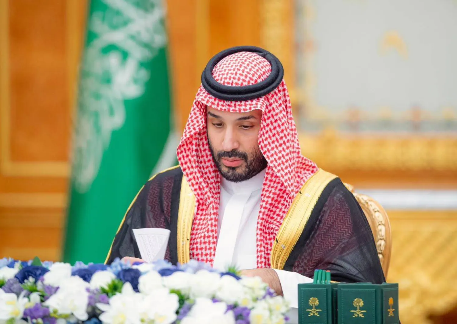 الأمير محمد بن سلمان لدى ترؤسه جلسة مجلس الوزراء في الرياض الثلاثاء (واس)