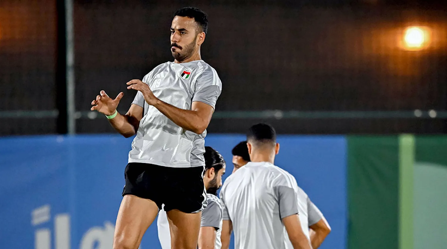  من تدريبات الإمارات استعداداً للمواجهة الخليجية (منتخب الإمارات)