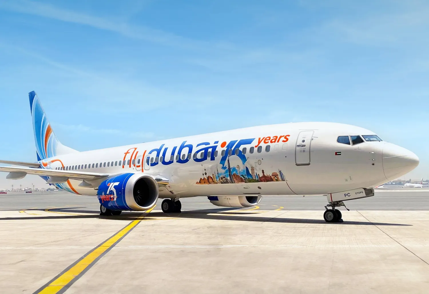 flydubai 15 anniversary special livery - File photo