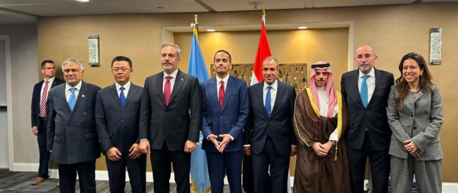 The foreign ministers meet on the sidelines of the UN General Assembly. (Jordanian Foreign Ministry)