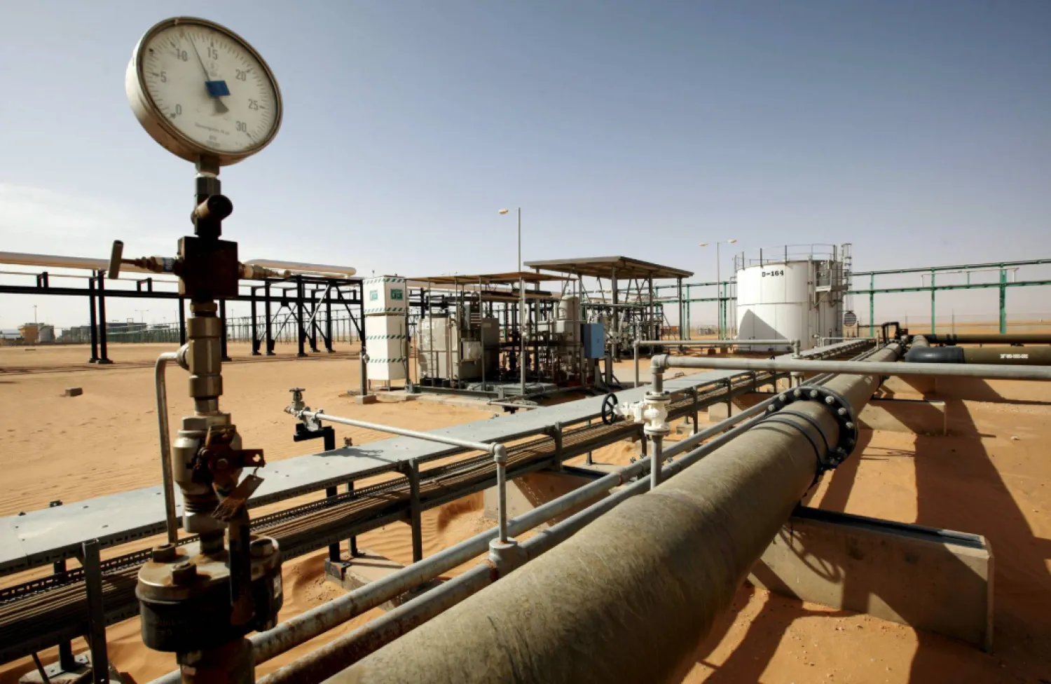 General view of the Sharara oil field in Libya (Reuters)