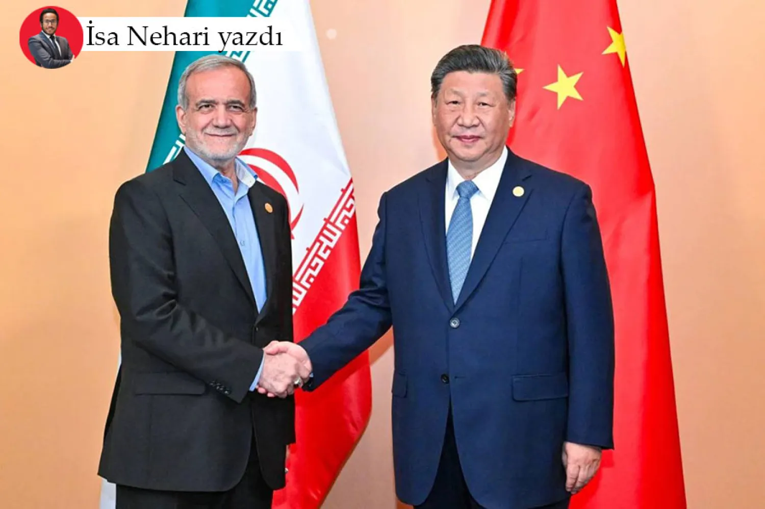 Çin Devlet Başkanı Şi Jinping'in 2024'te İran Devlet Başkanı Mesud Pezeşkiyan ile görüşmesi (Xinhua)