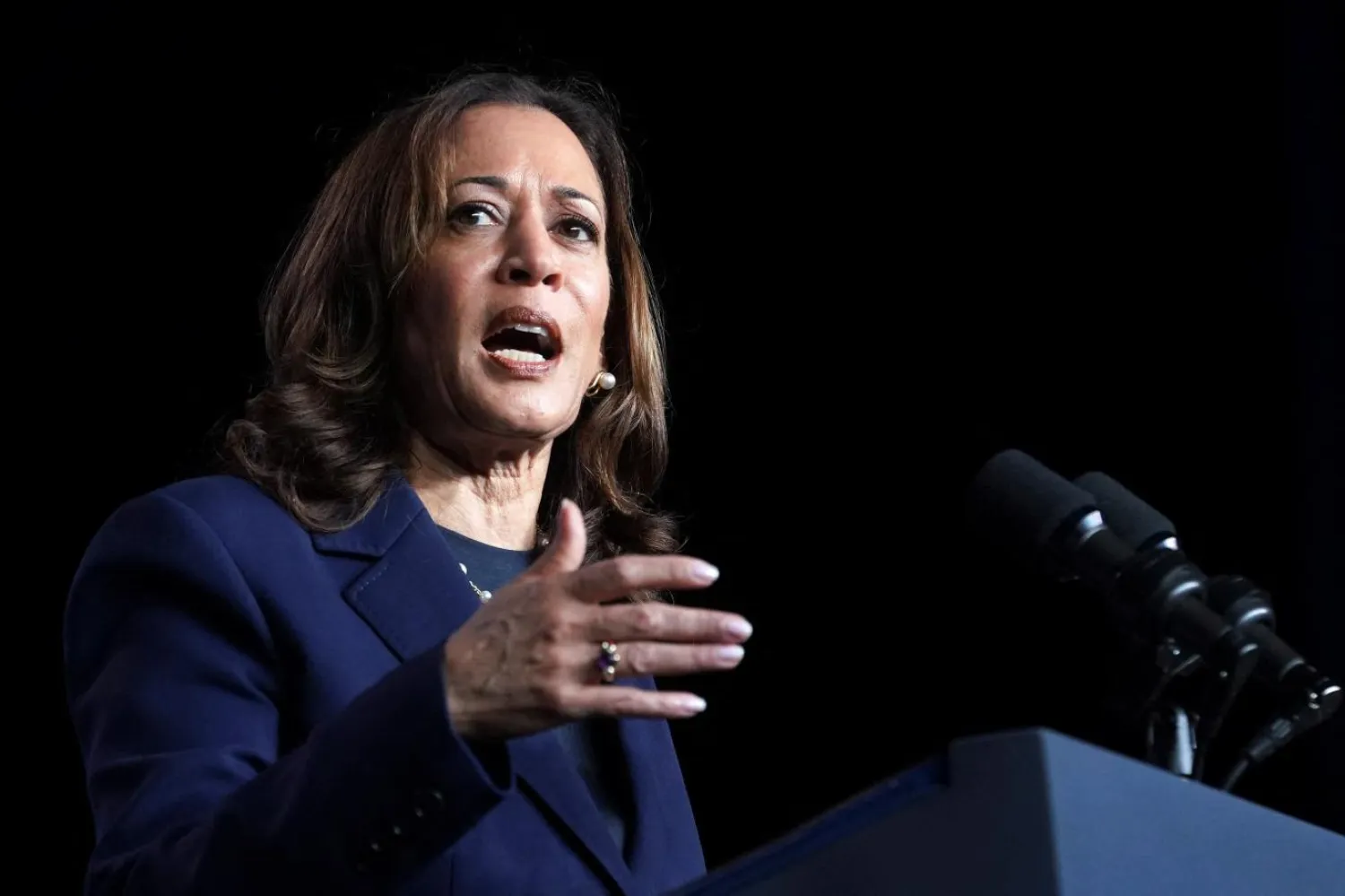 Kamala Harris, 2020'de Demokrat Parti'nin başkan adaylığı için ön seçime katılmış ancak sonra yarıştan çekilmişti (Reuters)