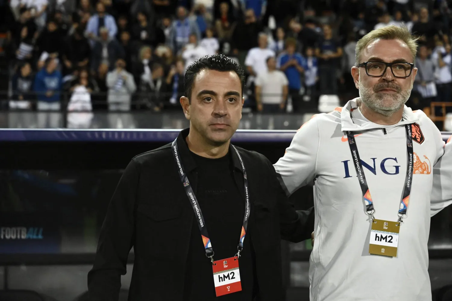 الإسباني تشافي هرنانديز مدرب منتخب هولندا (أ.ف.ب)