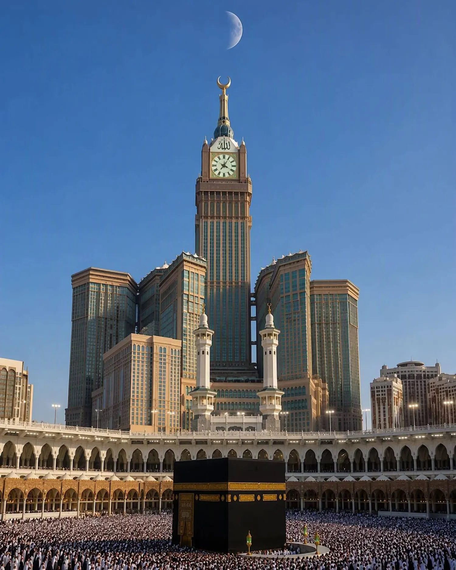 القمر يصبح قريباً من سمت الرأس فوق موقع الكعبة ويمكن مشاهدته بالعين المجردة (الجمعية الفلكية بجدة)