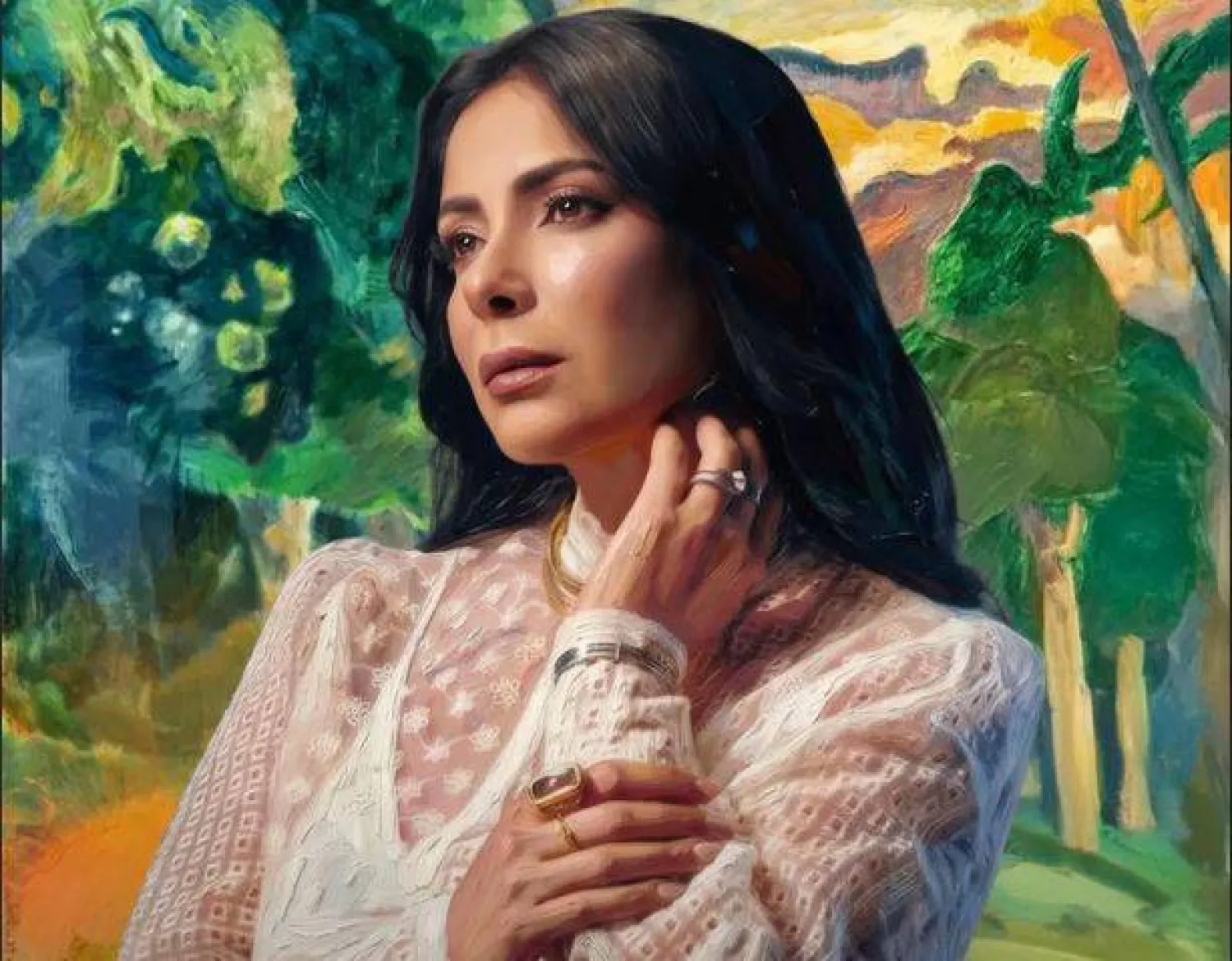 منى زكي في مسلسل «طالع نازل» (حسابها على فيسبوك)