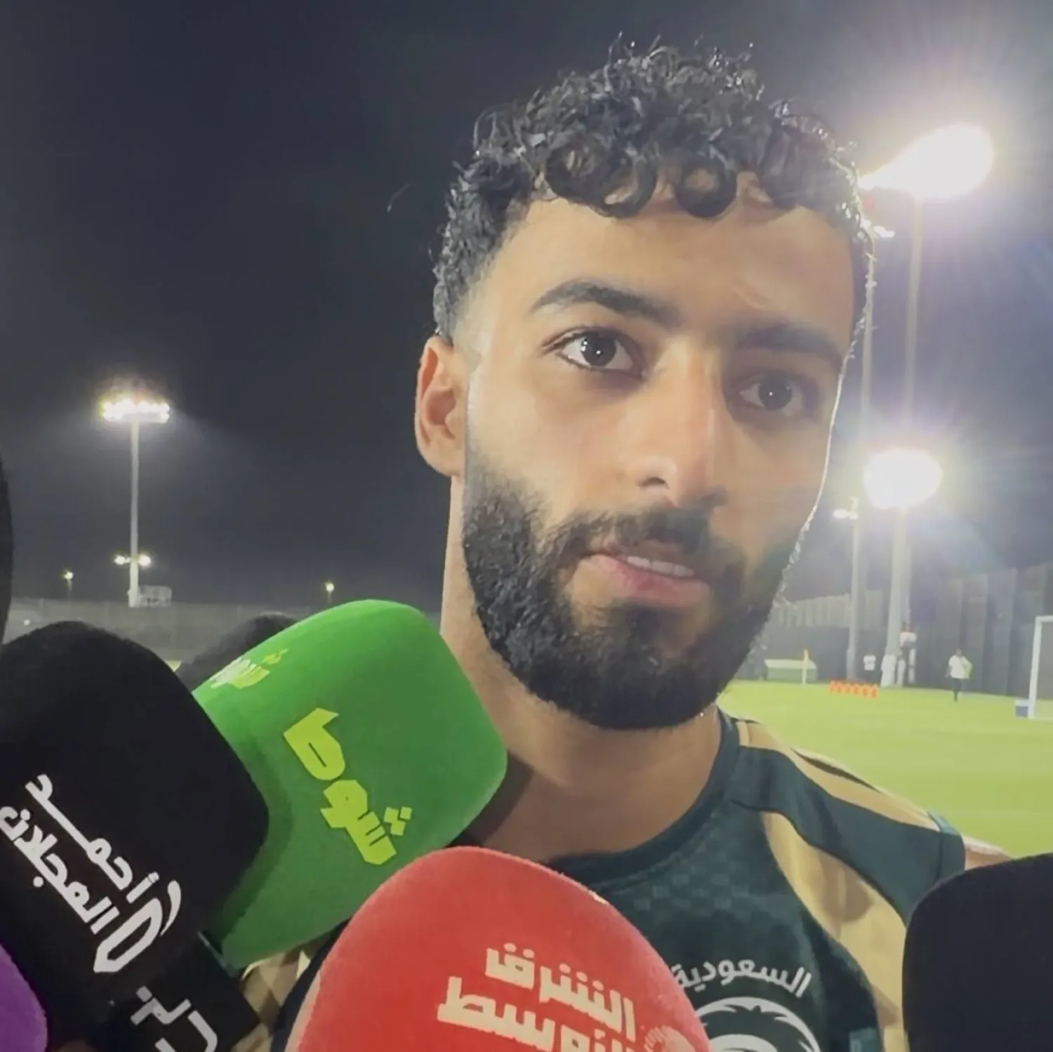 صالح أبو الشامات في حديثه لوسائل الإعلام (الشرق الأوسط) 