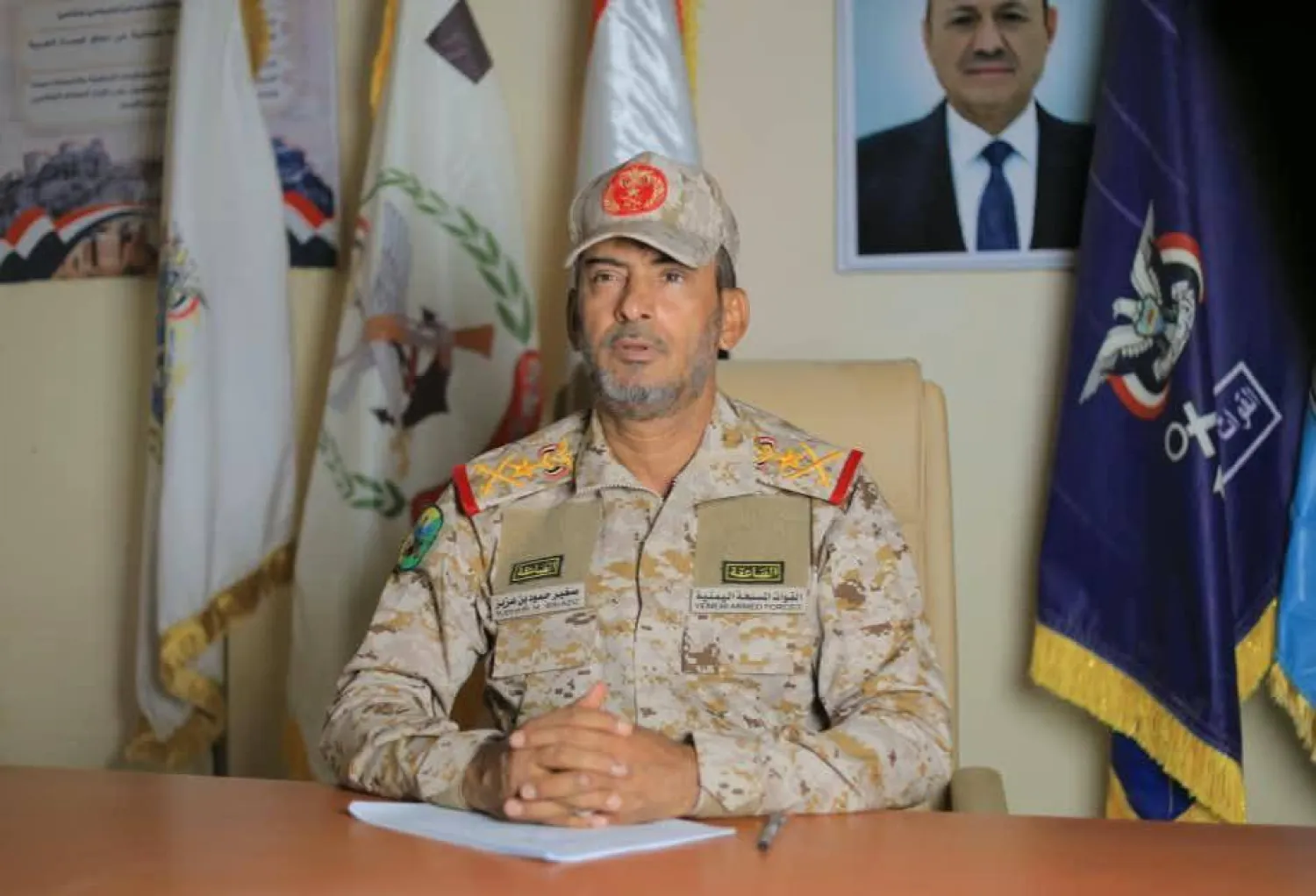 رئيس هيئة الأركان العامة اليمنية الفريق الركن صغير بن عزيز (سبأ)