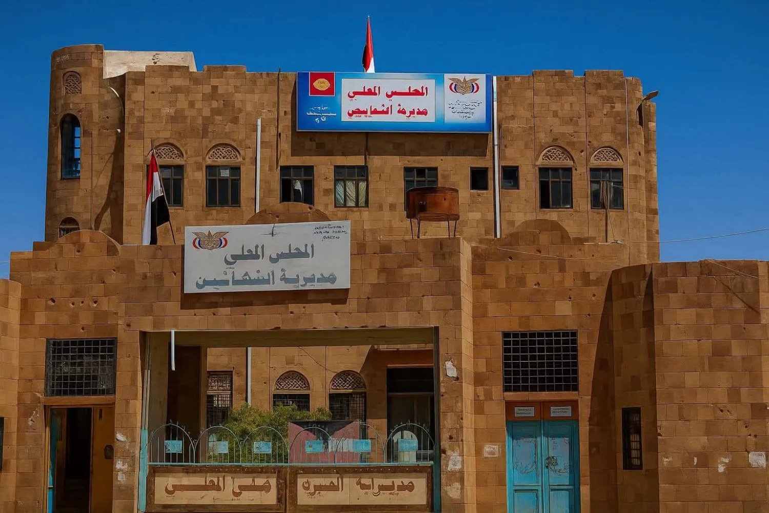 مقر السلطة المحلية لمديرية الشمايتين في مدينة التربة (فيسبوك)