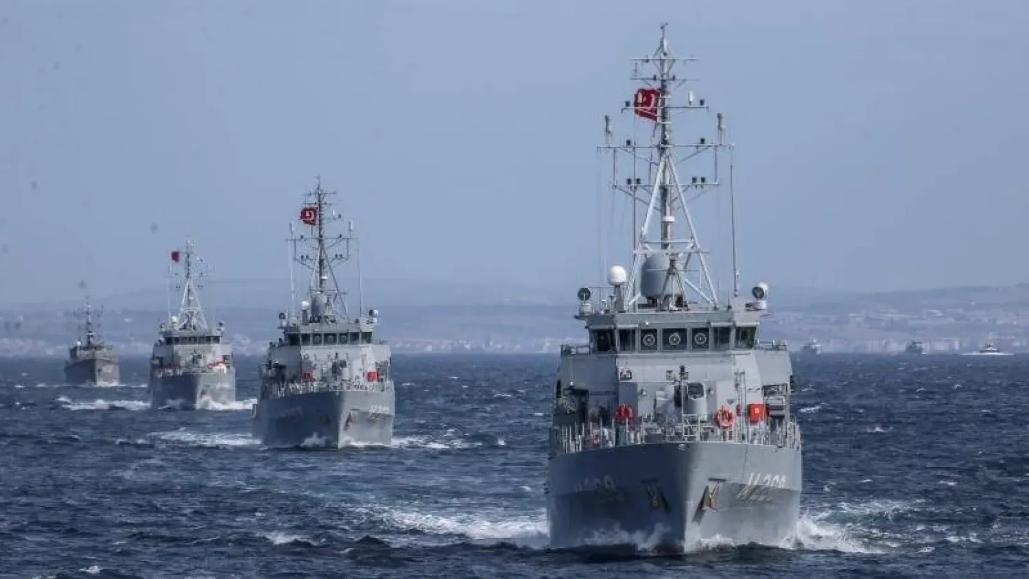 Geçen yıl düzenlenen NATO’ya bağlı “Nusret 2025” tatbikatı sırasında Türk gemileri (Türkiye Milli Savunma Bakanlığı)
