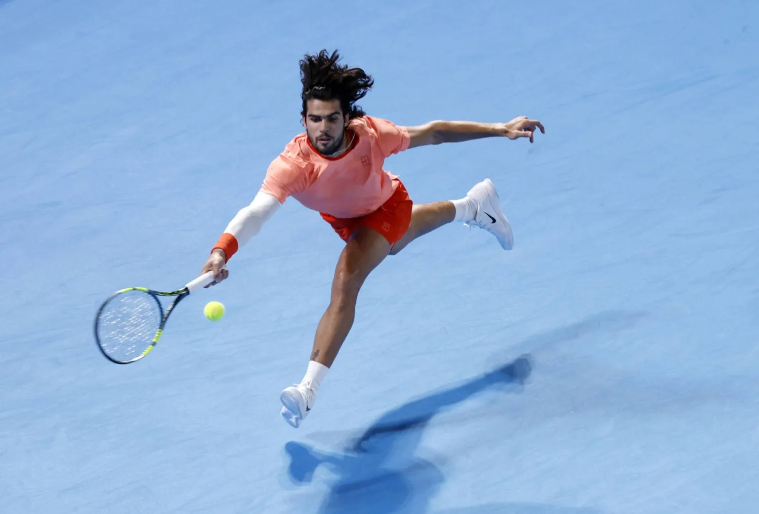 Carlos Alcaraz of Spain in action against Jiri Lehecka of the Czech Republic during his final match of the Japan Open tennis tournament at Ariake Colosseum in Tokyo, Japan, 06 October 2026. EPA/FRANCK ROBICHON