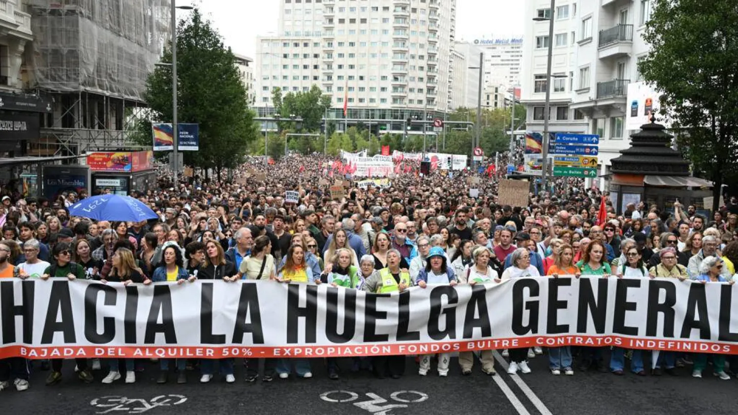 The main tenants' unions have spearheaded pressure on politicians to reform Spain's housing market. JAVIER SORIANO / AFP