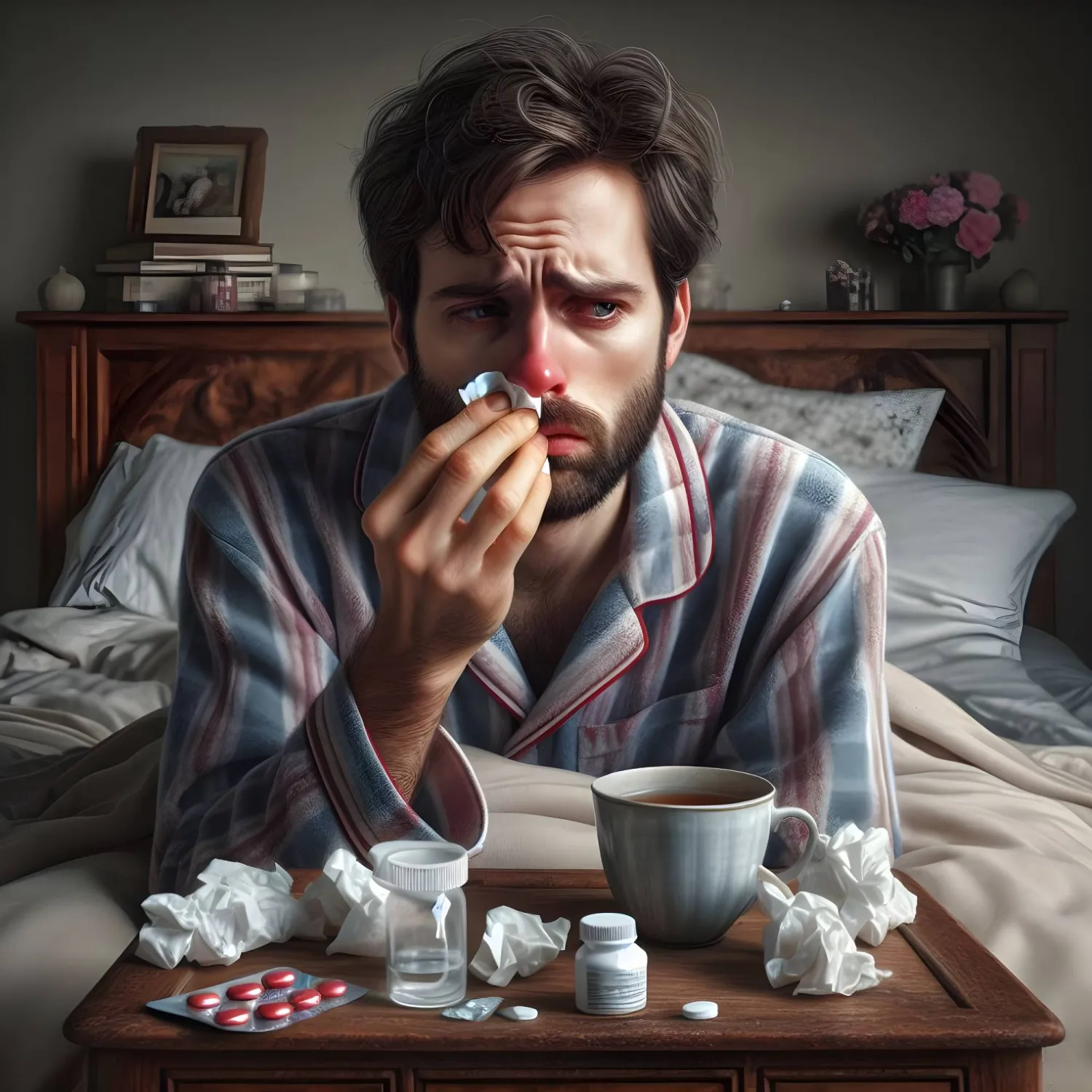 يُصاب بعض الأشخاص بالزكام أكثر من غيرهم بسبب اختلاف قوة المناعة وكثرة التعرض للفيروسات (بيكساباي)