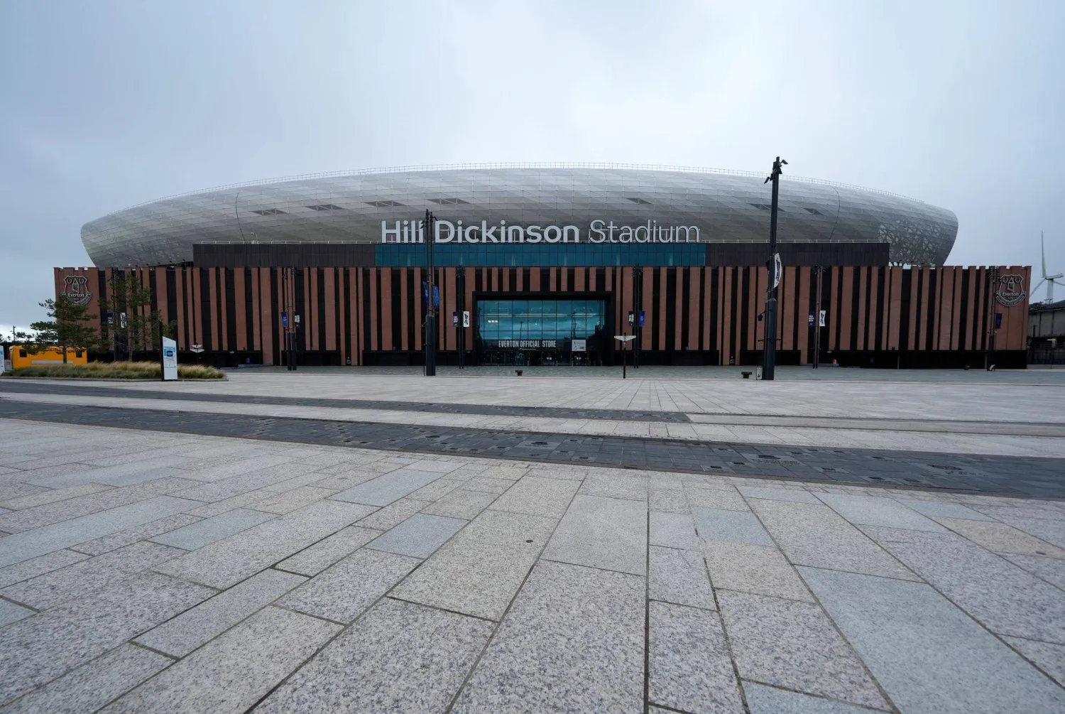 09 October 2026, United Kingdom, Liverpool: A general view of Everton's Hill Dickinson Stadium at Bramley-Moore Dock. Photo: Peter Byrne/PA Wire/dpa
