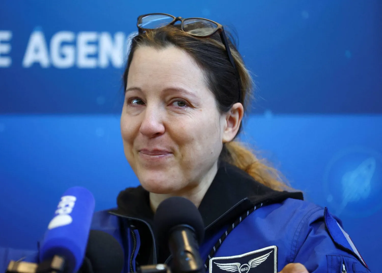 European Space Agency (ESA) French astronaut Sophie Adenot cries while speaking to the media as she returns to Europe, following the return of NASA's SpaceX Crew-12 mission to Earth after nearly eight months in space, in Cologne, Germany, October 10, 2026. REUTERS/Thilo Schmuelgen