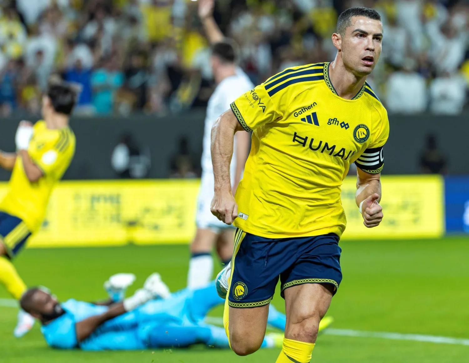 كريستيانو رونالدو قائد المنتخب ومهاجم النصر السعودي (د.ب.أ)