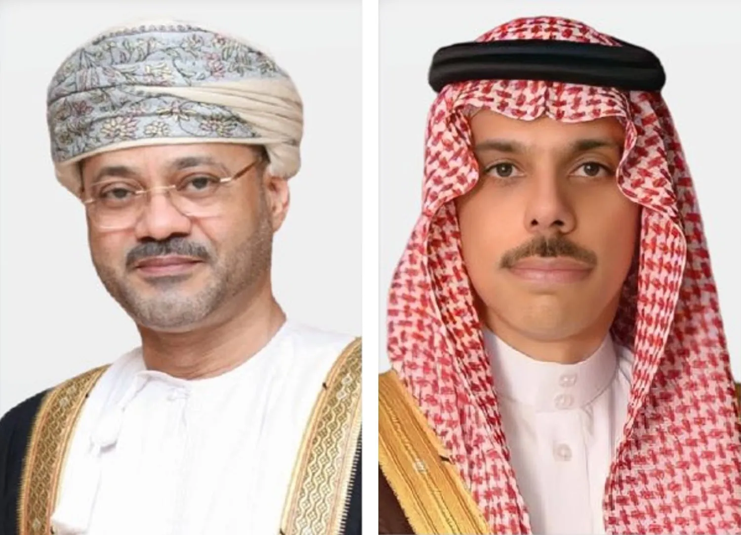 الأمير فيصل بن فرحان والوزير بدر البوسعيدي (الخارجية السعودية)