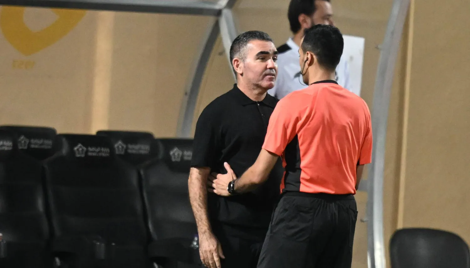 التونسي جلال قادري مدرب الحزم (تصوير: بشير صالح)