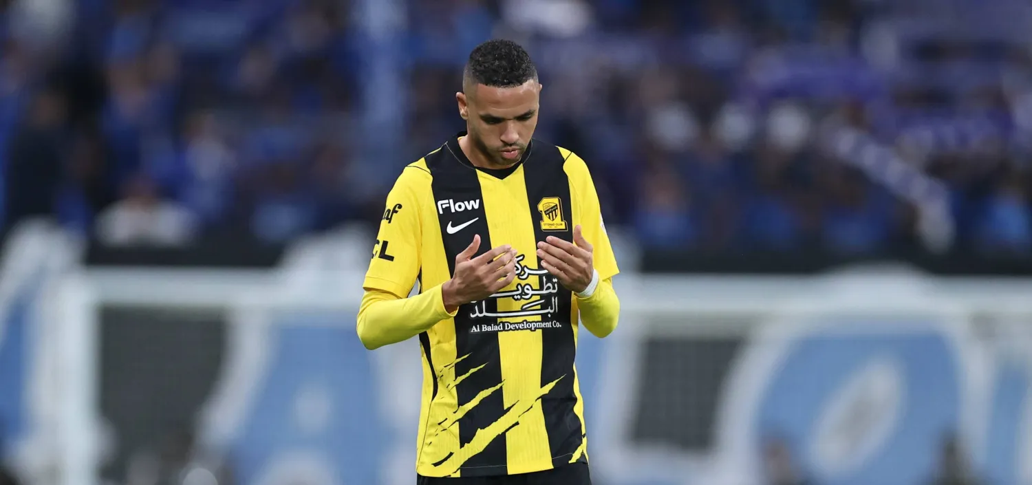 المغربي يوسف النصيري، مهاجم الاتحاد (تصوير: سعد العنزي) 