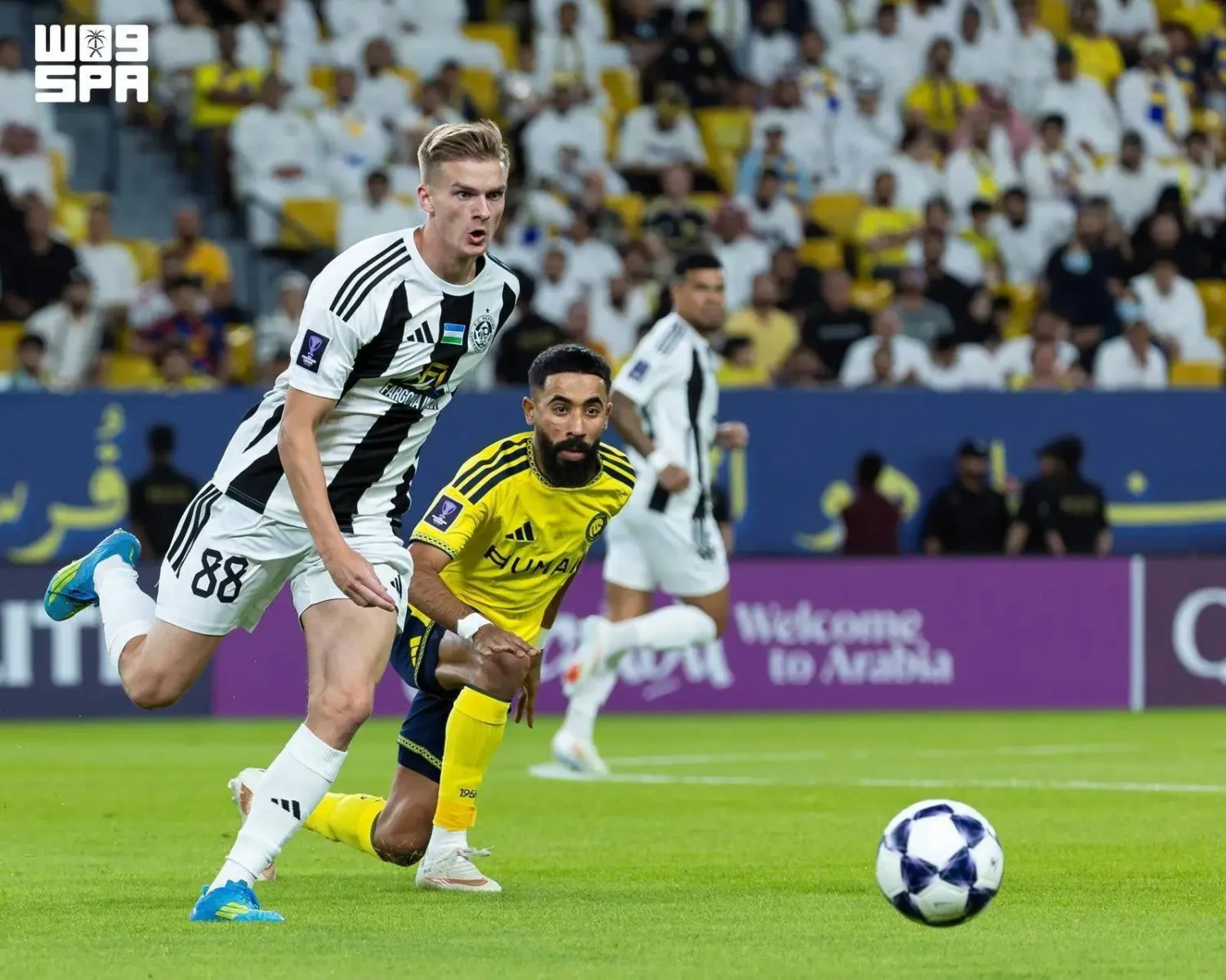 Al-Nassr defeated visiting Uzbekistan's Neftchi Fergana 3-1 in the second round of the AFC Champions League Elite. (SPA)