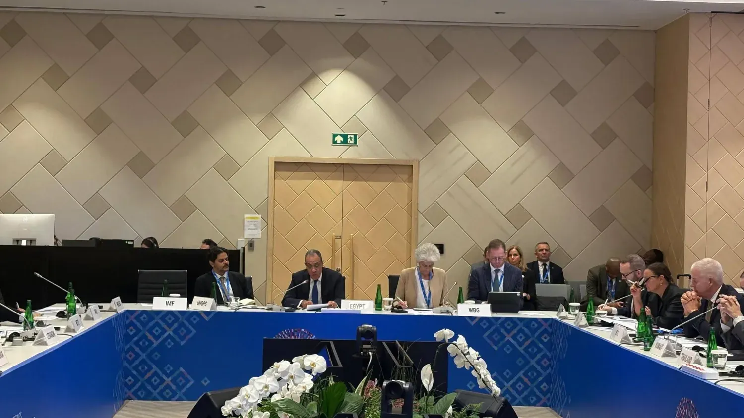 Mısır Dışişleri Bakanı Bedr Abdülati, dün Dünya Bankası ve Uluslararası Para Fonu’nun (IMF) “Sonbahar Toplantıları”na katıldı. (Mısır Dışişleri Bakanlığı)
