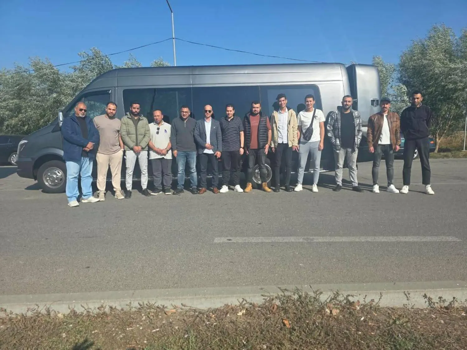 البحارة المصريون في أوكرانيا عقب إعلان الخارجية المصرية تأمين خروجهم إلى مولدوفا الثلاثاء (الخارجية المصرية)