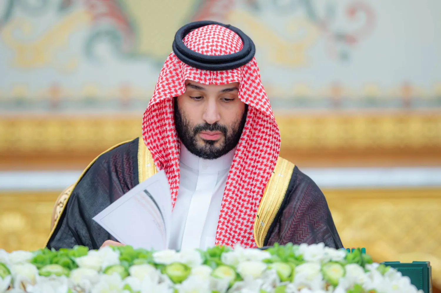 الأمير محمد بن سلمان لدى ترؤسه جلسة مجلس الوزراء في الرياض الثلاثاء (واس)
