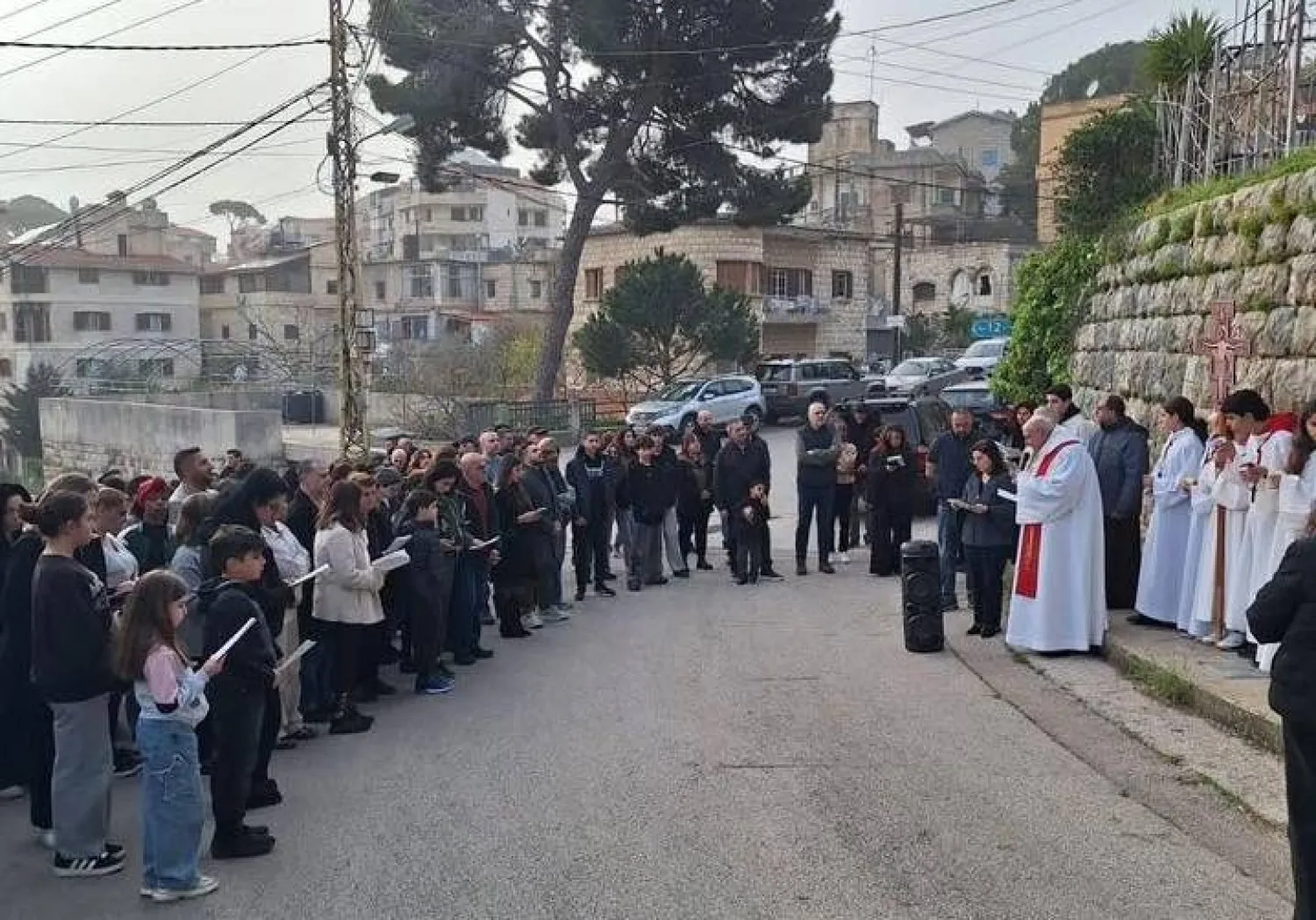 فعالية دينية سابقة في بلدة بعبدات في جبل لبنان (مواقع تواصل)