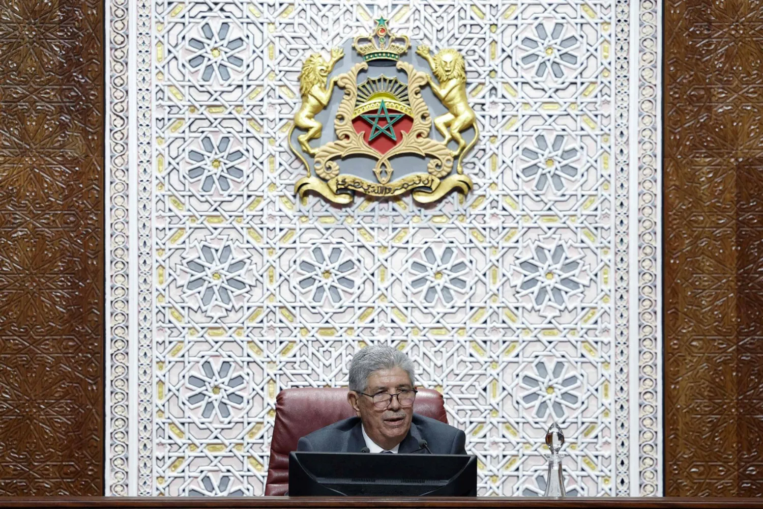الرئيس الجديد للبرلمان المغربي... أحمد التويزي (أ.ف.ب)