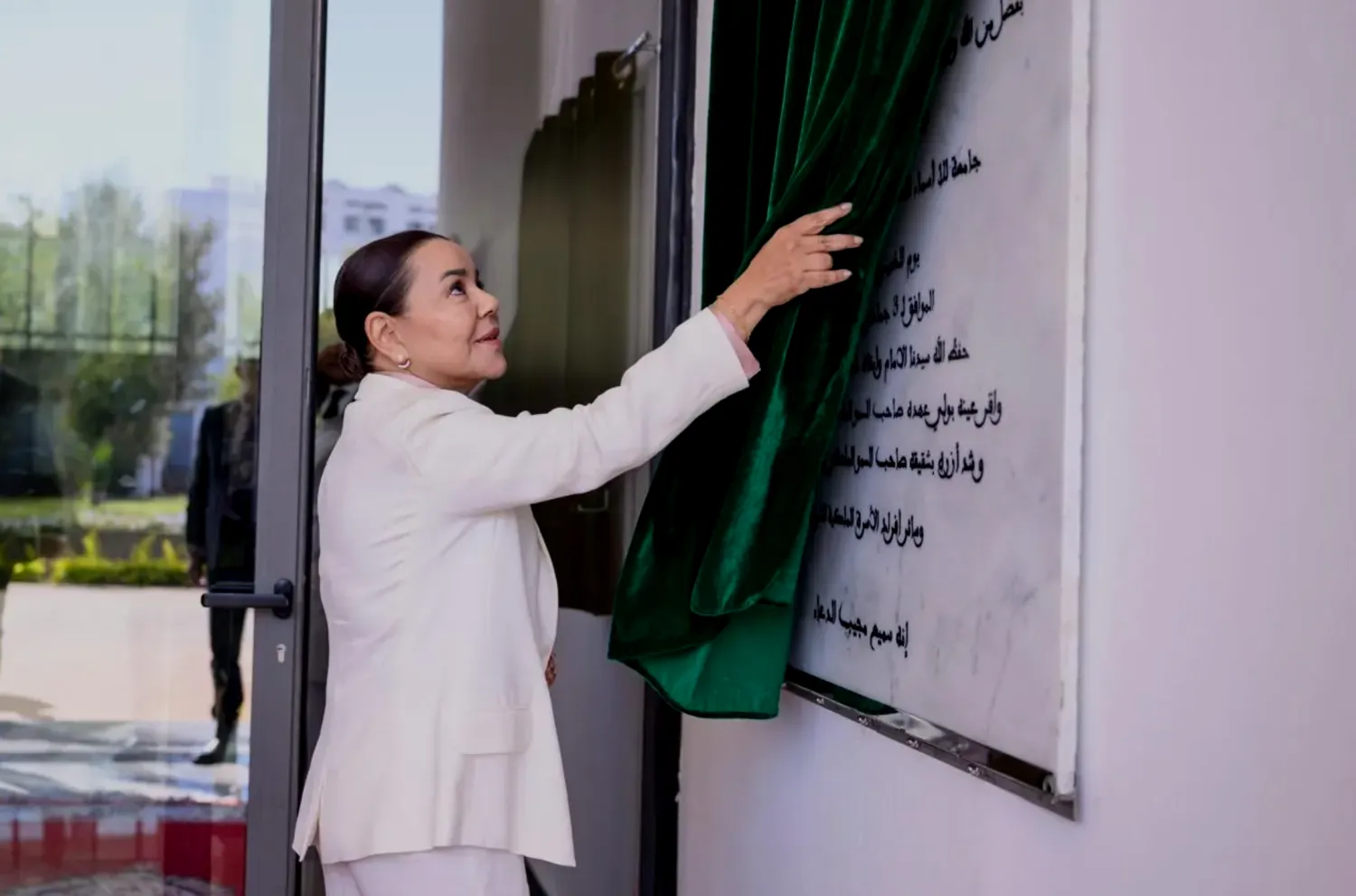 الأميرة للا أسماء رئيسة مؤسسة للا أسماء خلال تدشين الجامعة الدامجة (وكالة المغرب العربي للأنباء)