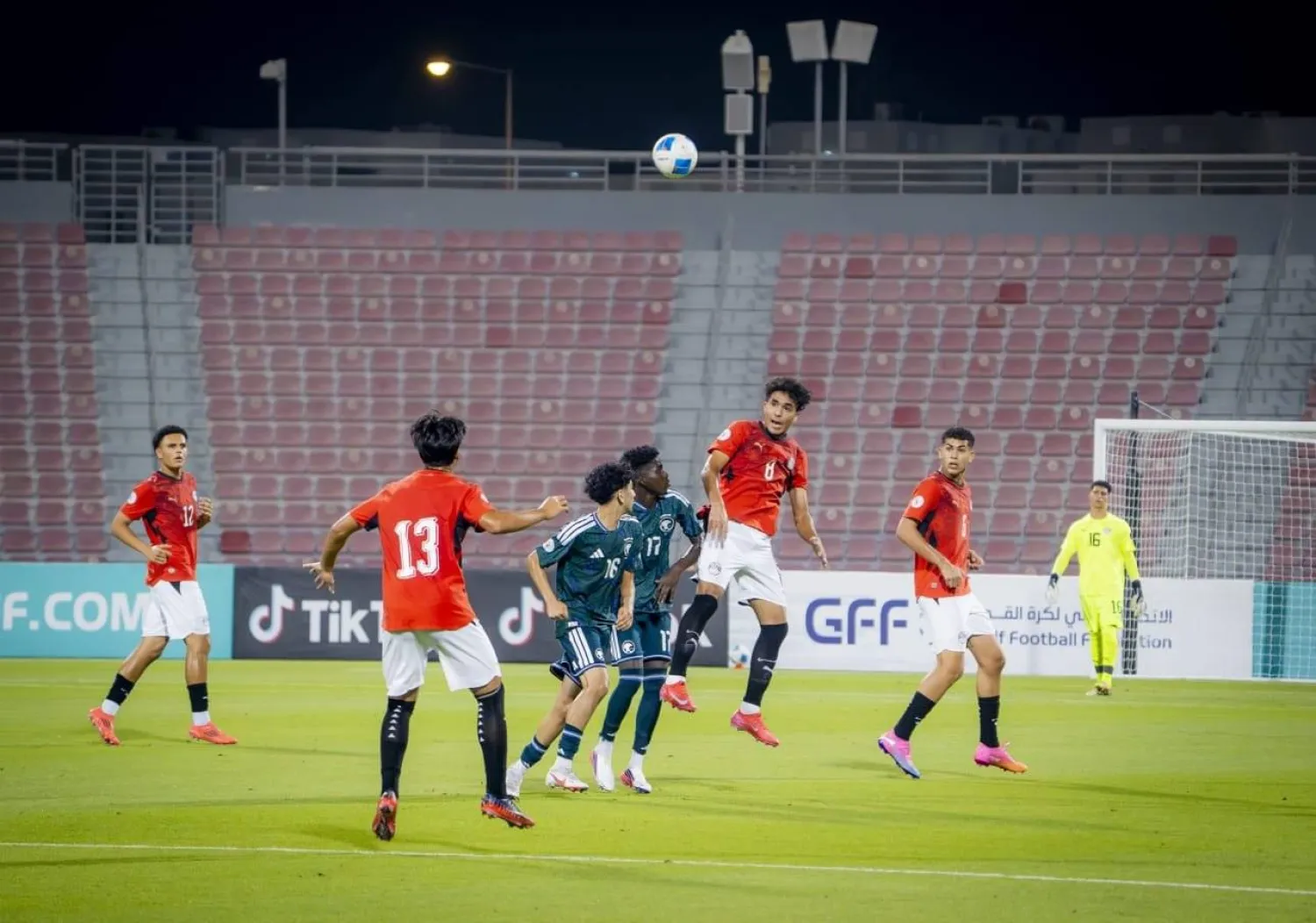 خسارة ثقيلة تعرض لها «الأخضر» أمام منتخب مصر في كأس الخليج للناشئين (الاتحاد المصري)