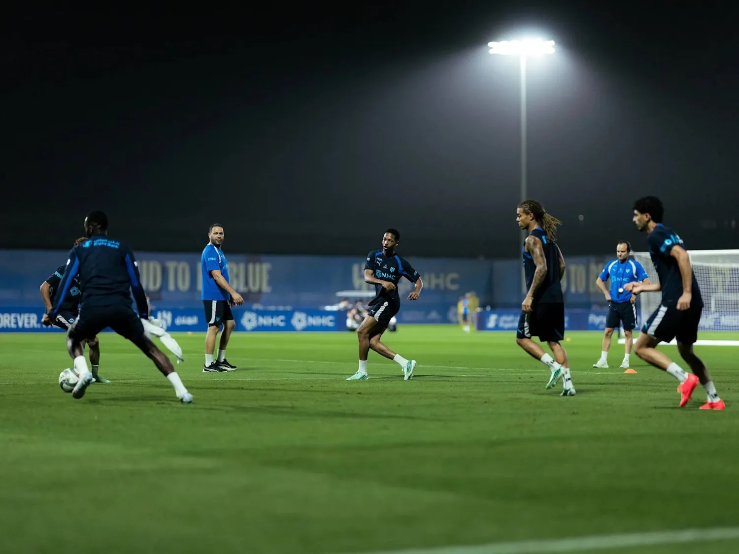 جانب من تحضيرات الهلال (نادي الهلال)