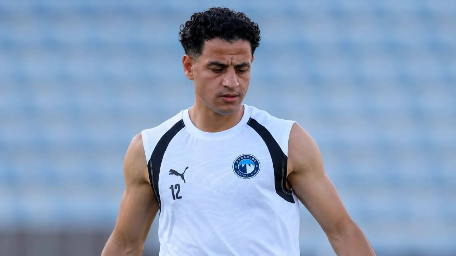 أحمد توفيق لاعب بيراميدز المصاب (نادي بيراميدز)