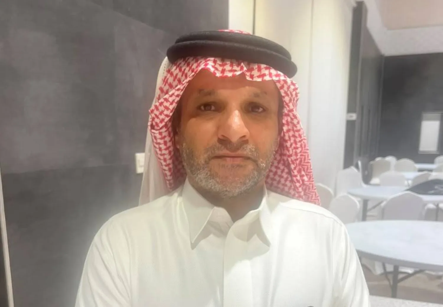 خالد حسين القحطاني عم الشهيد سلطان الذي تُوفِي إثر الهجوم الحوثي على مطار الدمام (الشرق الأوسط)