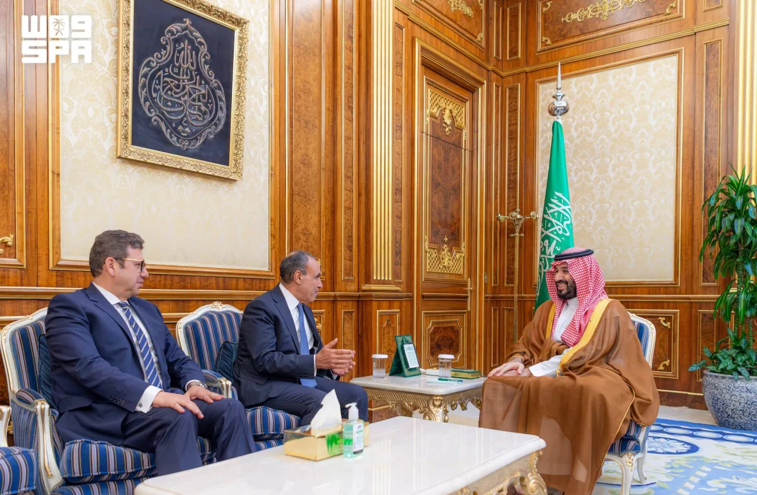 ولي العهد السعودي الأمير محمد بن سلمان مستقبلاً وزير الخارجية المصري بدر عبد العاطي في الرياض الأربعاء الماضي (واس)