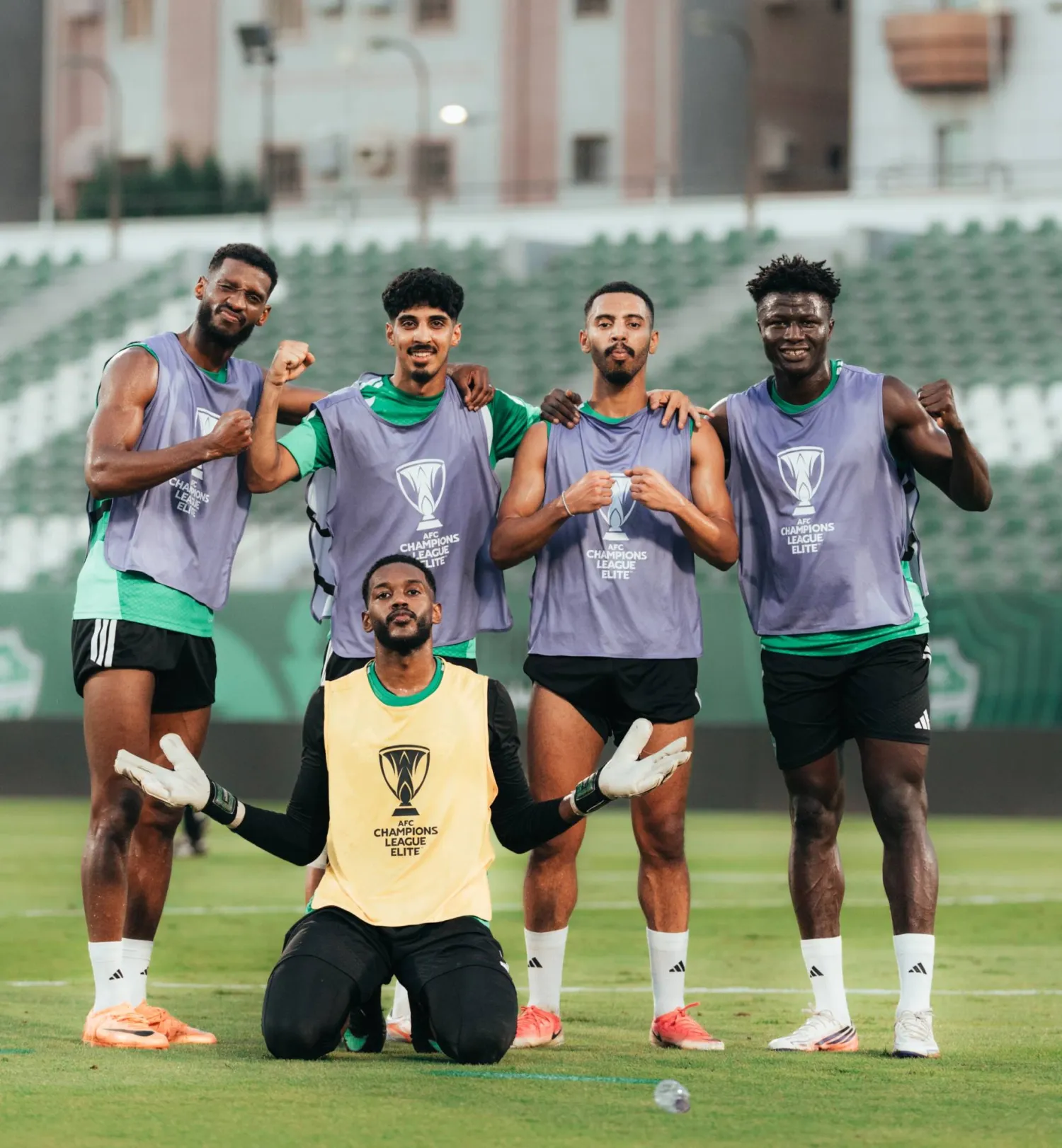 لاعبو الأهلي خلال التدريبات الأخيرة (النادي الأهلي)