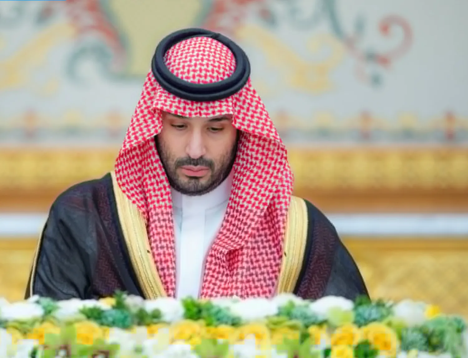 الأمير محمد بن سلمان ولي العهد رئيس مجلس الوزراء السعودي يترأس جلسة مجلس الوزراء (واس)