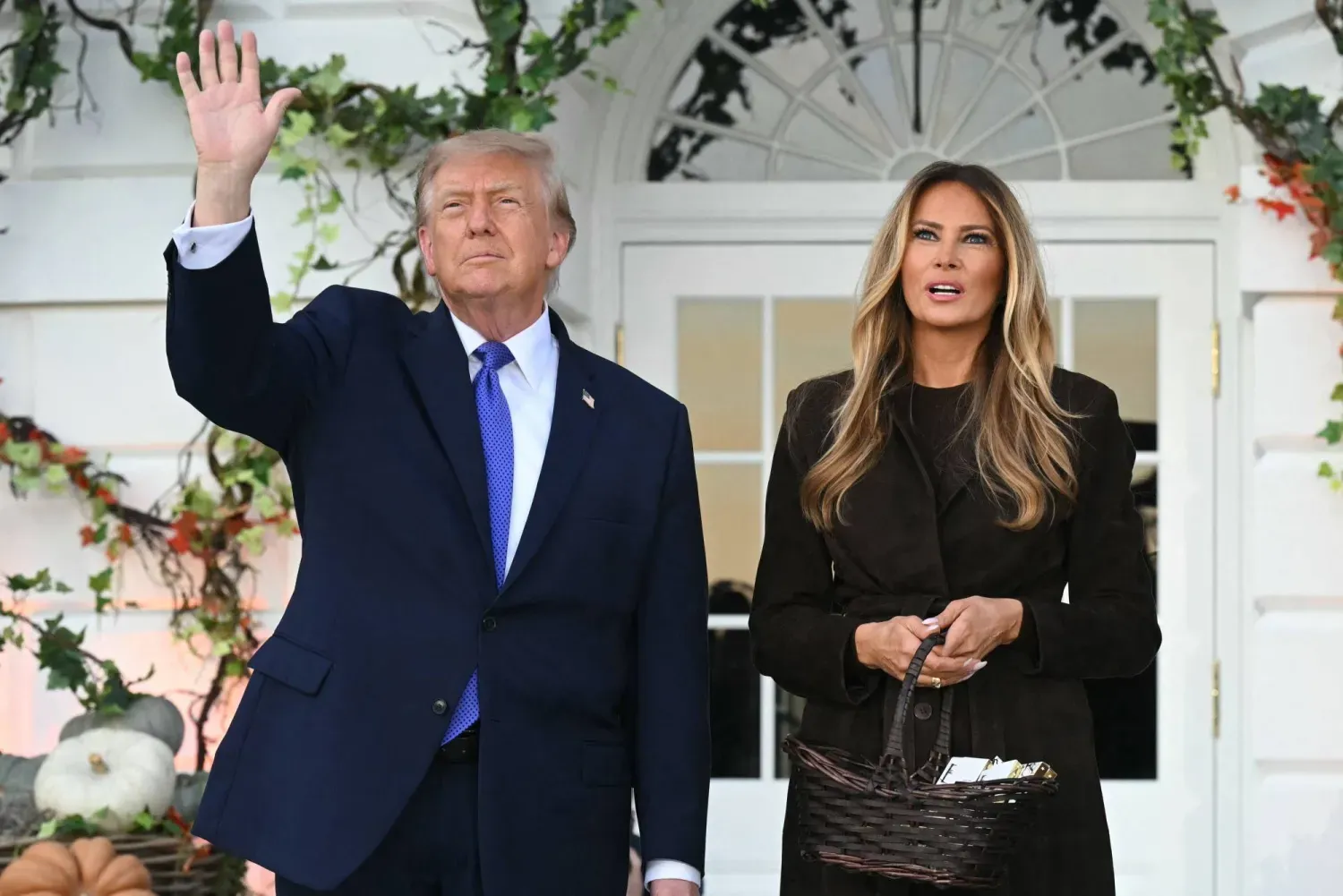 ABD Başkanı Donald Trump ve First Lady Melania Trump (AFP)