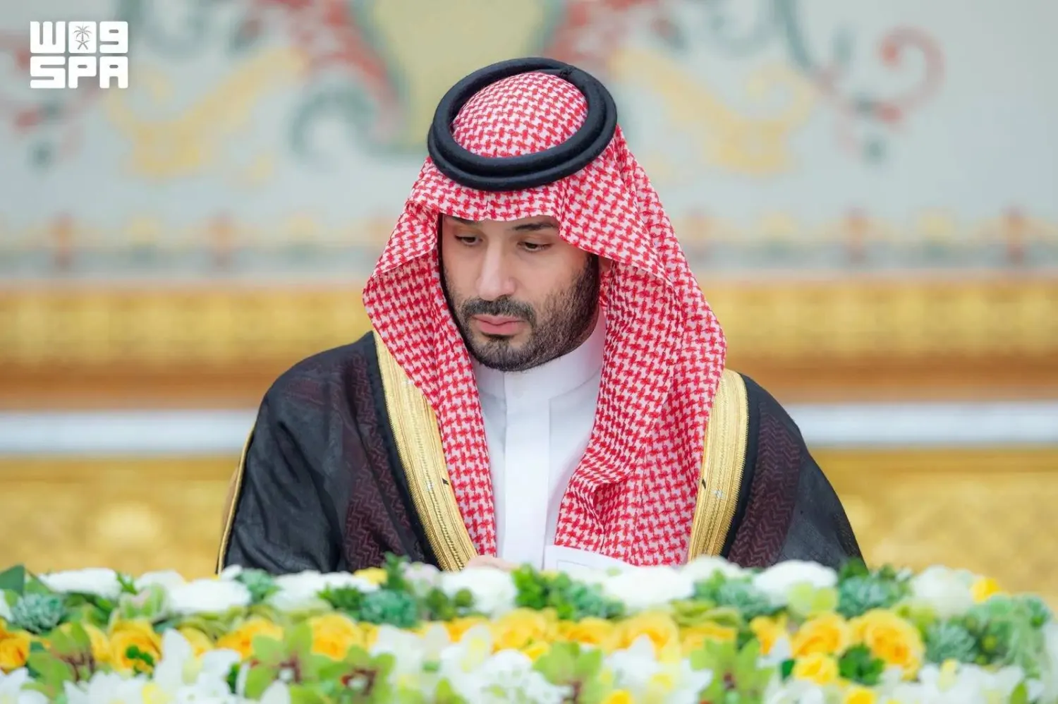 Prince Mohammed bin Salman bin Abdulaziz Al Saud, Saudi Crown Prince and Prime Minister, chairs a cabinet meeting in Riyadh on October 27. (SPA)