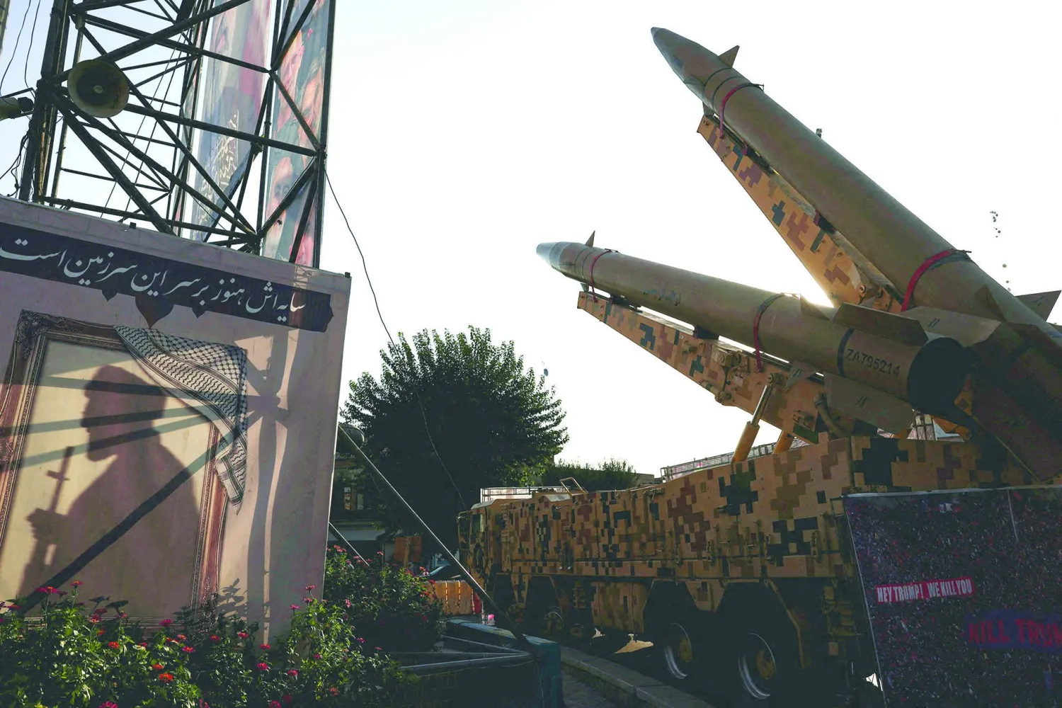 Iranian missiles are displayed on a street in Tehran, Iran, September 27, 2026. Majid Asgaripour/WANA (West Asia News Agency) via Reuters 