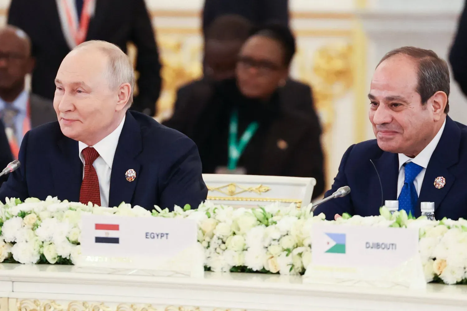 السيسي أكد خلال محادثات مع بوتين في موسكو الأربعاء قوة ومتانة العلاقات بين مصر وروسيا (أ.ف.ب)